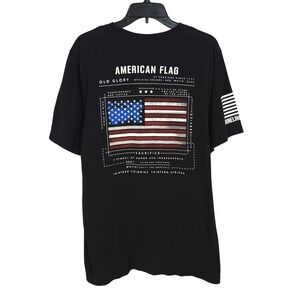 Nine Line Apparel American Flag Old Glory Helicopter Graphic T-Shirt XL Black